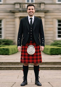 Traditional_Maciver_tartan_1203_Kilt_and_Argyle_Jacket_Kilt_Outfit_front_image