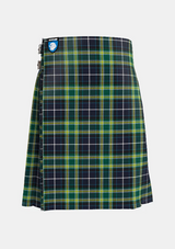 Traditional_Mackellar_tartan_front_image_with_pleated_design_and_adjustable_buckles_for_men
