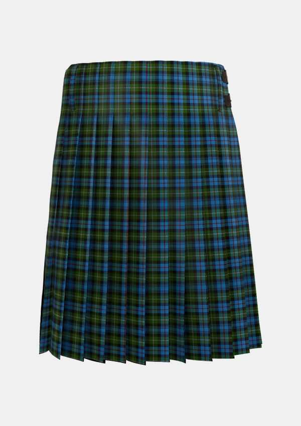 Traditional_Mackenzie_2_Tartan_267_kilt_back_image_with_pleated_design_and_adjustable_buckles_for_men
