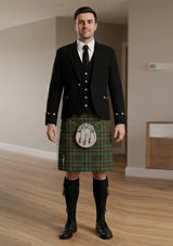Traditional_Mackinnon_ancient_hunting_tartan_Kilt_and_Argyle_Jacket_Kilt_Outfit_front_image