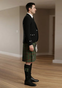 Traditional_Mackinnon_ancient_hunting_tartan_Kilt_and_Argyle_Jacket_Kilt_Outfit_right_image