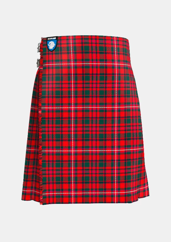 Traditional_Mackinnon_modern_tartan_front_image_with_pleated_design_and_adjustable_buckles_for_men