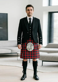 Traditional_Maclachlan_modern_tartan_Kilt_and_Argyle_Jacket_Kilt_Outfit_front_image