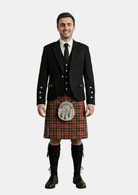 Traditional_Maclachlan_old_modern_tartan_Kilt_and_Argyle_Jacket_Kilt_Outfits_front_image