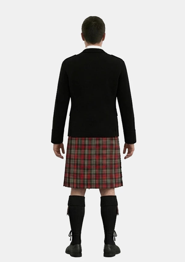 Traditional_Maclachlan_weathered_tartan_Kilt_and_Argyle_Jacket_Kilt_Outfits_back_image