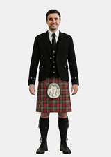 Traditional_Maclachlan_weathered_tartan_Kilt_and_Argyle_Jacket_Kilt_Outfits_front_image