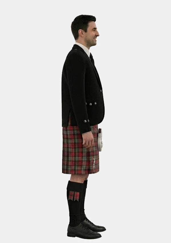 Traditional_Maclachlan_weathered_tartan_Kilt_and_Argyle_Jacket_Kilt_Outfits_right_image