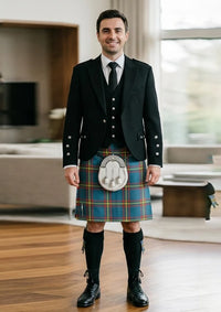 Traditional_Maclain_of_lochbuie_hunting_ancient_tartan_Kilt_and_Argyle_Jacket_Kilt_Outfit_front_image