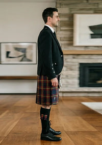 Traditional_Maclain_of_lochbuie_hunting_tartan_Kilt_and_Argyle_Jacket_Kilt_Outfit_right_image
