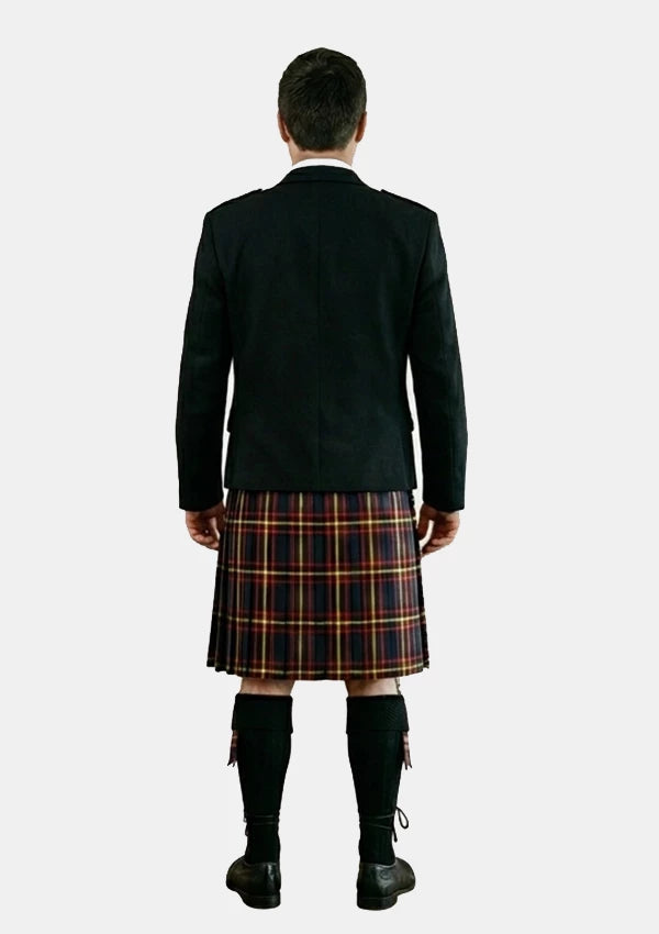 Traditional_Maclain_of_lochbuie_hunting_tartan_Kilt_and_Argyle_Jacket_Kilt_Outfits_back_image