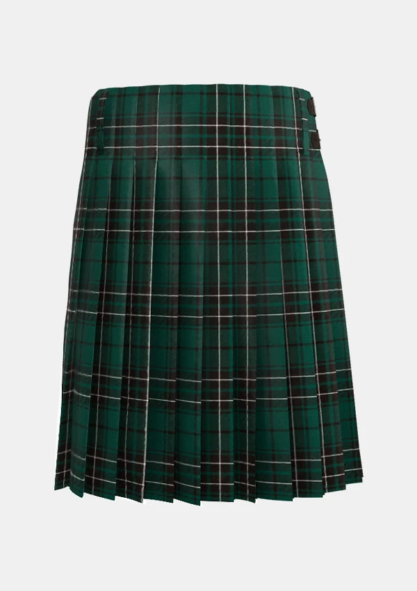 Traditional_Maclean_Hunting_Modern_Tartan_kilt_back_image_with_pleated_design_and_adjustable_buckles_for_men
