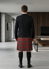 Traditional_Maclean_Red_Tartan_Kilt_and_Argyle_Jacket_Kilt_Outfit_back_image