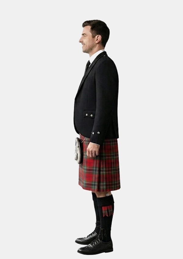 Traditional_Maclean_Red_Tartan_Kilt_and_Argyle_Jacket_Kilt_Outfits_left_image