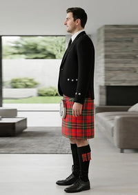 Traditional_Maclean_of_duart_ancient_tartan_Kilt_and_Argyle_Jacket_Kilt_Outfit_left_image