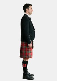 Traditional_Maclean_of_duart_weathered_tartan_Kilt_and_Argyle_Jacket_Kilt_Outfits_right_image