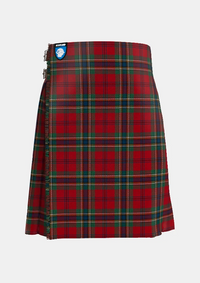 Traditional_Maclean_tartan_front_image_with_pleated_design_and_adjustable_buckles_for_men