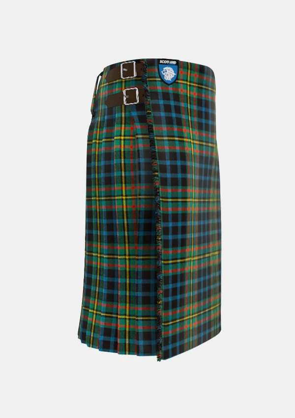 Traditional_Maclellan_tartan_right_image_with_pleated_design_and_adjustable_buckles_for_men