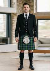 Traditional_Maclennan_tartan_1429_Kilt_and_Argyle_Jacket_Kilt_Outfit_front_image
