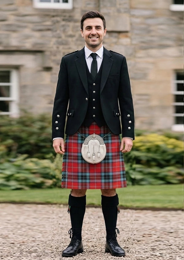 Traditional_Mactavish_tartan_230_Kilt_and_Argyle_Jacket_Kilt_Outfit_front_image
