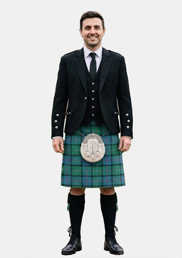 Traditional_Macthomas_tartan_407_Kilt_and_Argyle_Jacket_Kilt_Outfits_front_image