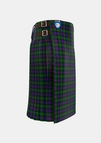 Traditional_Malcolm_Two_Tartan_5696_kilt_right_image_with_pleated_design_and_adjustable_buckles_for_men