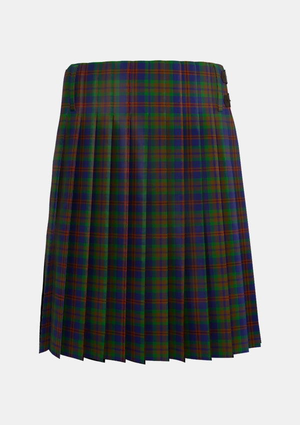Traditional_Mann_Tartan_4127_kilt_back_image_with_pleated_design_and_adjustable_buckles_for_men