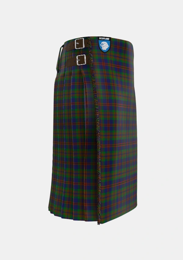 Traditional_Mann_Tartan_4127_kilt_right_image_with_pleated_design_and_adjustable_buckles_for_men