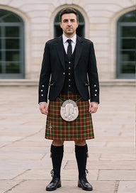 Traditional_Maple_Leaf_Tartan_2034_Kilt_and_Argyle_Jacket_Kilt_Outfit_front_image