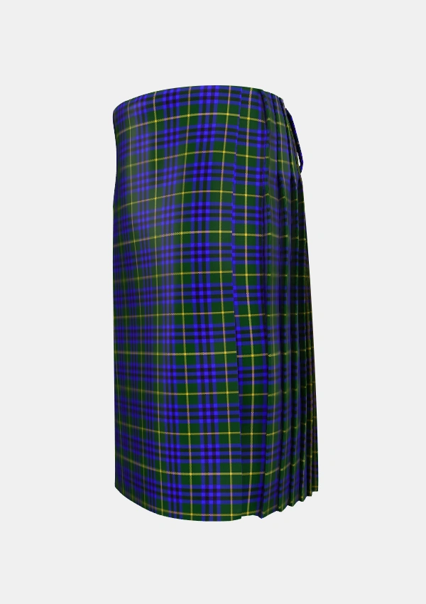 Traditional_Marshall_of_Keith_Personal_Tartan_2976_kilt_left_image_with_pleated_design_and_adjustable_buckles_for_men