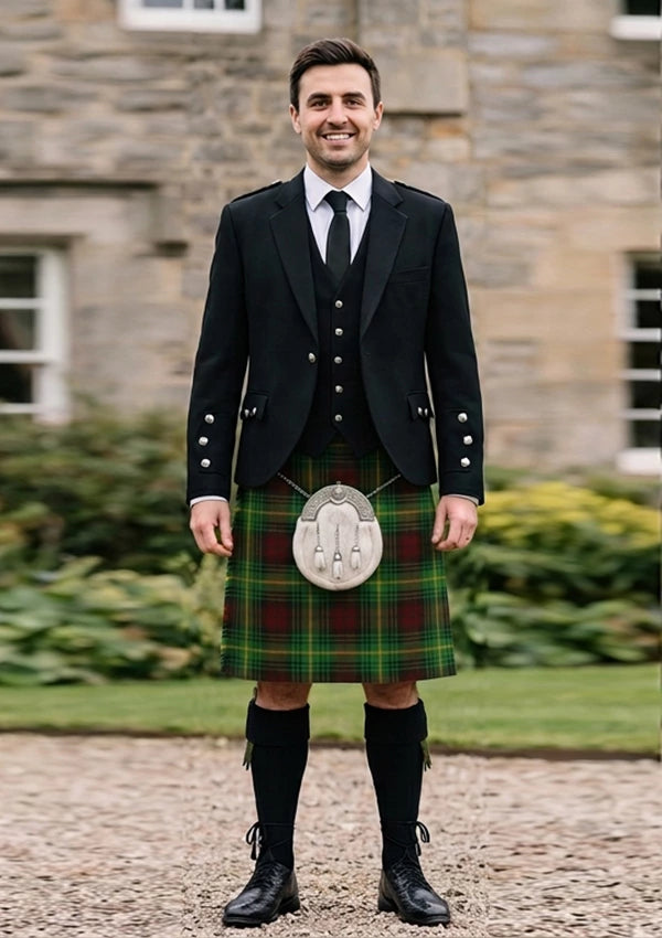 Traditional_Martin_tartan_1207_Kilt_and_Argyle_Jacket_Kilt_Outfit_front_image