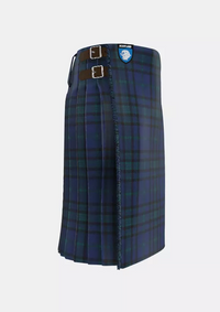 Traditional_Matheson_Hunting_Tartan_kilt_right_image_with_pleated_design_and_adjustable_buckles_for_men