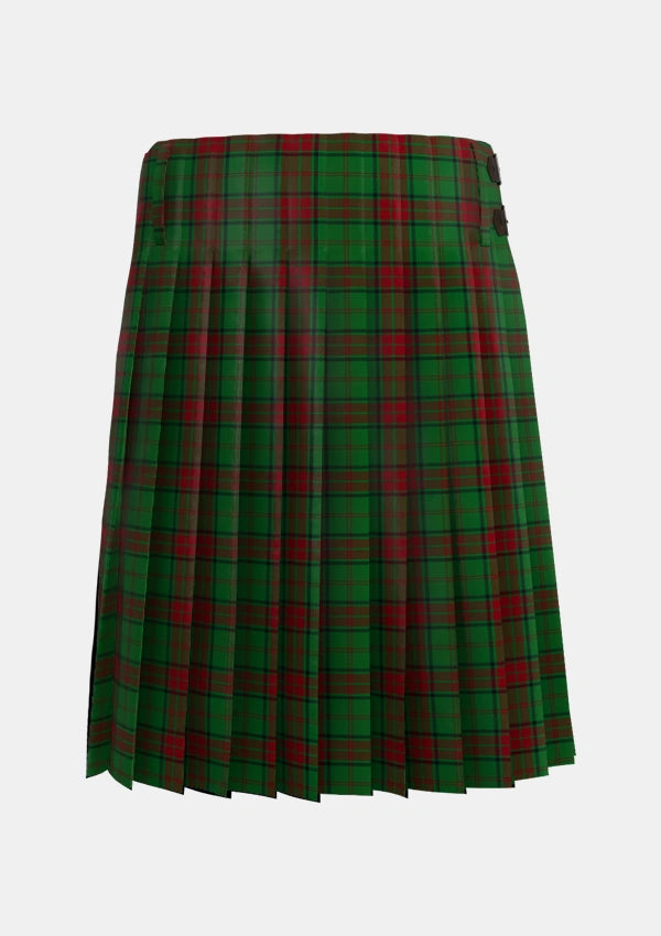 Traditional_Maxwell_Hunting_Tartan_865_kilt_back_image_with_pleated_design_and_adjustable_buckles_for_men