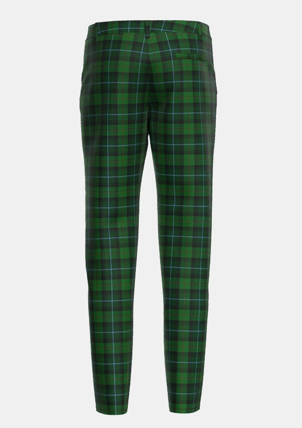 Traditional_McCandlish_Hunting_Green_Tartan_3328_Trouser_back_image