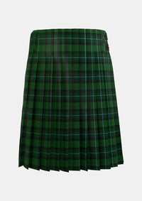 Traditional_McCandlish_Hunting_Green_Tartan_3328_kilt_back_image_with_pleated_design_and_adjustable_buckles_for_men