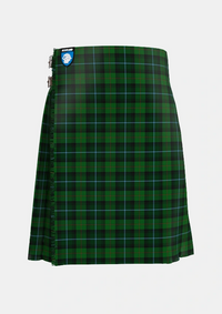 Traditional_McCandlish_Hunting_Green_Tartan_3328_kilt_front_image_with_pleated_design_and_adjustable_buckles_for_men