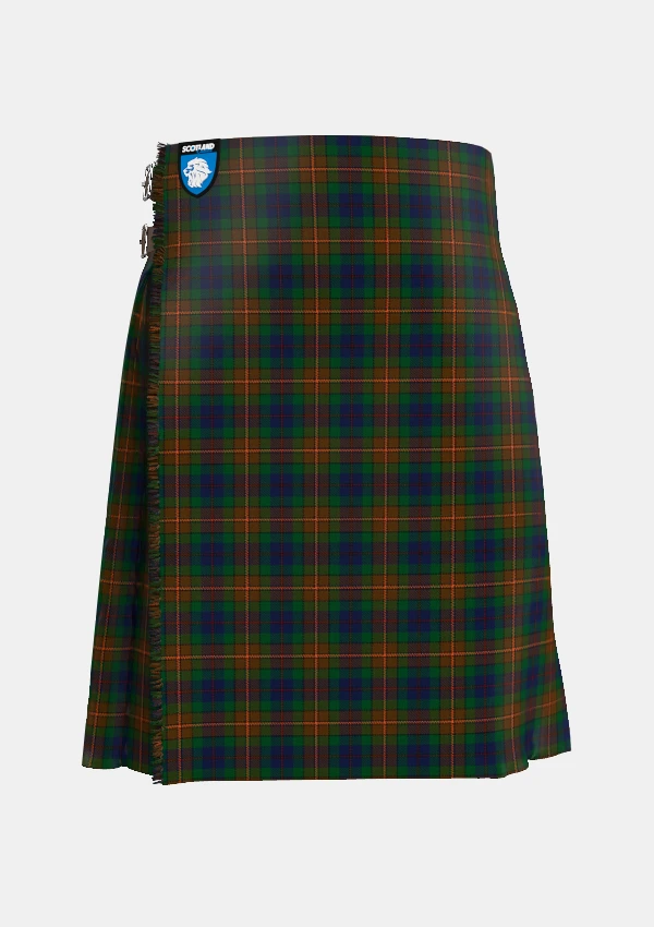 Traditional_McCarter_Tartan_kilt_front_image_with_pleated_design_and_adjustable_buckles_for_men