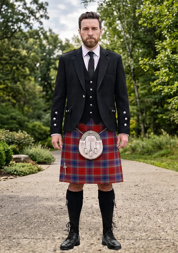 Traditional_McCready_Tartan_7625_Kilt_and_Argyle_Jacket_Kilt_Outfit_front_image