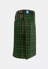 Traditional_McMahon_Gordon_and_Family_Tartan_15171_kilt_right_image_with_pleated_design_and_adjustable_buckles_for_men