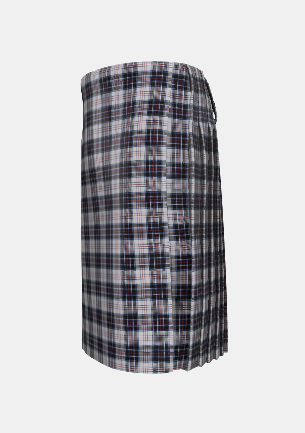 Traditional_McRae_Dress_Tartan_2800_kilt_left_image_with_pleated_design_and_adjustable_buckles_for_men