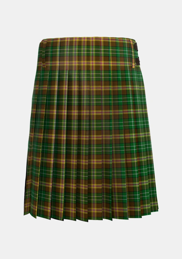 Traditional_McShane_Personal_Tartan_4111_kilt_back_image_with_pleated_design_and_adjustable_buckles_for_men