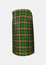 Traditional_McShane_Personal_Tartan_4111_kilt_left_image_with_pleated_design_and_adjustable_buckles_for_men