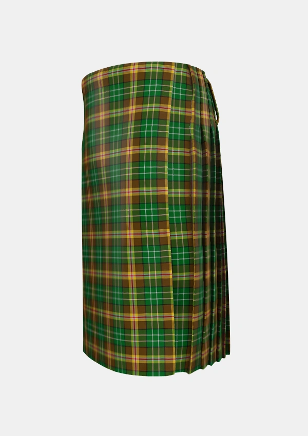 Traditional_McShane_Personal_Tartan_4111_kilt_left_image_with_pleated_design_and_adjustable_buckles_for_men