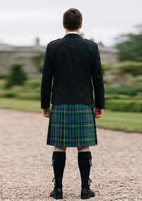 Traditional_Mcconnell_tartan_141_Kilt_and_Argyle_Jacket_Kilt_Outfit_back_image
