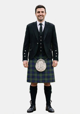 Traditional_Mclaren_tartan_342_Kilt_and_Argyle_Jacket_Kilt_Outfits_front_image