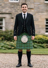 Traditional_Mcmillan_Hunting_tartan_668_Kilt_and_Argyle_Jacket_Kilt_Outfit_front_image