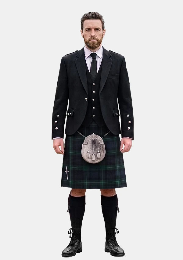 Traditional_Meiklejohn_Tartan_3175_Kilt_and_Argyle_Jacket_Kilt_Outfits_front_image