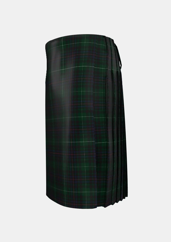 Traditional_Meiklejohn_Tartan_kilt_3175_left_image_with_pleated_design_and_adjustable_buckles_for_men