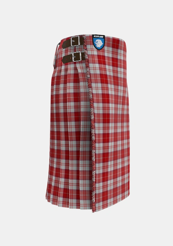 Traditional_Menzies_3_Tartan_1859_kilt_right_image_with_pleated_design_and_adjustable_buckles_for_men