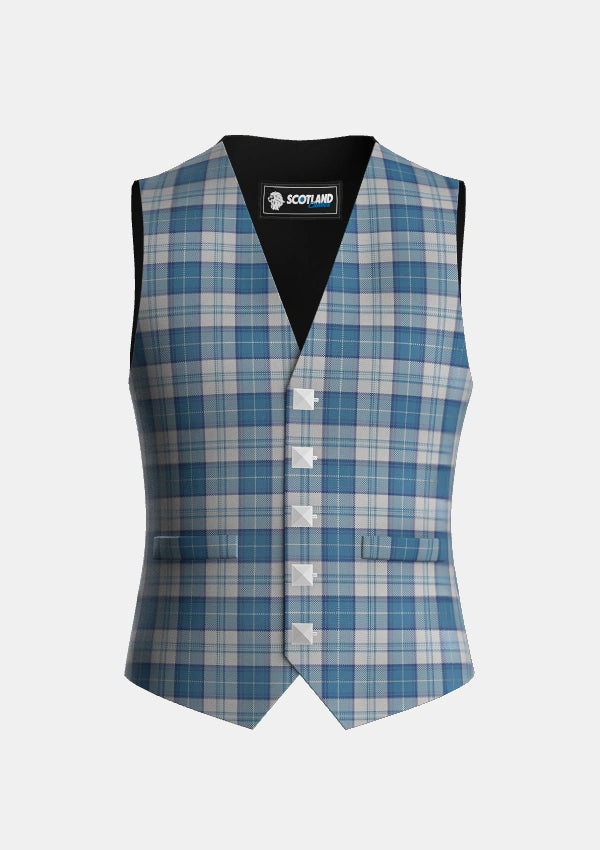 Traditional_Menzies_Dress_Blue_White_Tartan_1756_Waistcoat_front_image