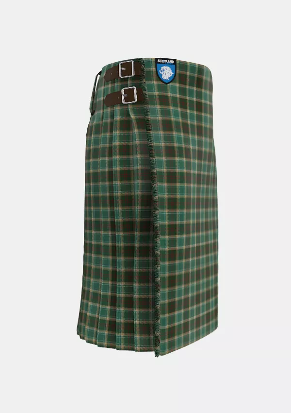 Traditional_Michigan_Tartan_kilt_right_image_with_pleated_design_and_adjustable_buckles_for_men